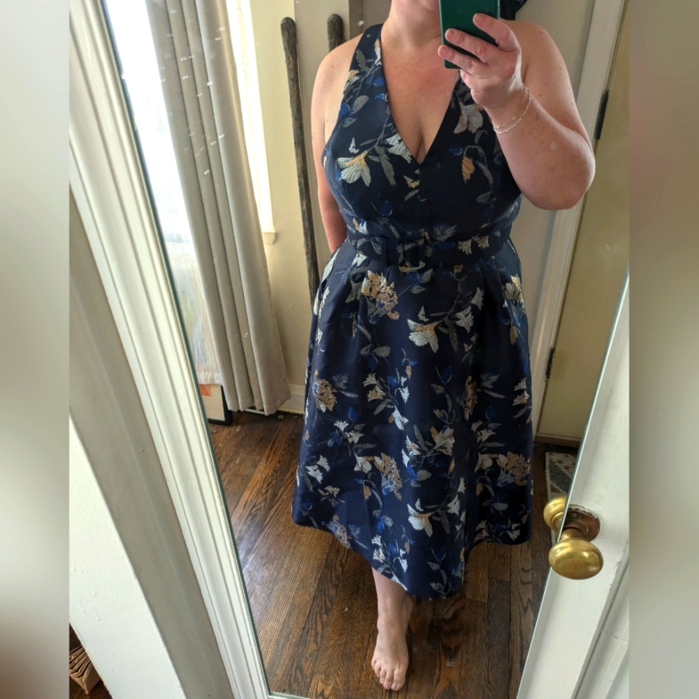 1901 brocade cocktail dress